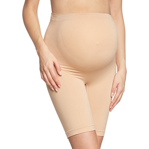 Noppies Kids Seamless shorts long - Ropa interior para mujer, Beige (Natural C018), M/L