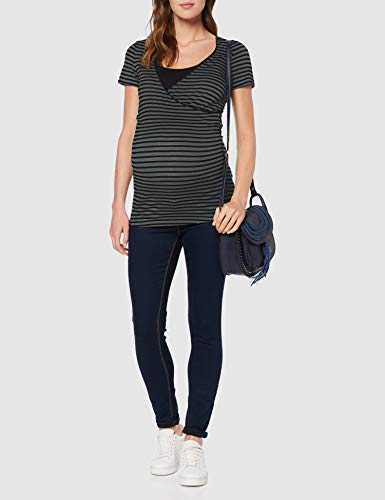 Noppies tee Nurs SS Yd Paris Camiseta premamá, Multicolor (Urban Chic Stripe P295), 40 (Talla del Fabricante: Medium) para Mujer