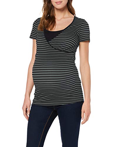 Noppies tee Nurs SS Yd Paris Camiseta premamá, Multicolor (Urban Chic Stripe P295), 40 (Talla del Fabricante: Medium) para Mujer