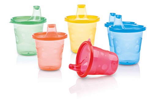 Nuby ID91121 - Vaso boquilla, colores surtidos (pack x 6)