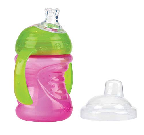 Nûby Taza Swirl™ antigoteo - 240ml - 6M+ - Taza con asas