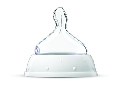 NUK First Choice+ Pezón de silicona con orificio de alimentación pequeño (paquete de 2), 0-6 meses