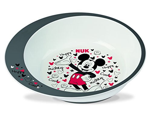 Nuk Mickey Mouse - Set de Vajilla para Niños (9+ meses) con Plato, Vaso , Cuchara y Tenedor