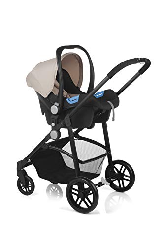 Nurse 262 567 Roller Convert + Click - Silla de Paseo Convertible en Capazo + Portabebé 0+ Click, de 0 a 15 kg., con Bolso y Plástico de Lluvia, Color Antracita Mix