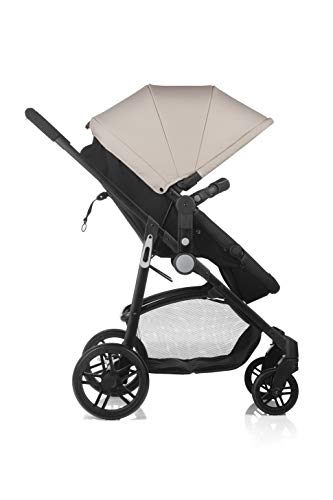 Nurse 262 567 Roller Convert + Click - Silla de Paseo Convertible en Capazo + Portabebé 0+ Click, de 0 a 15 kg., con Bolso y Plástico de Lluvia, Color Antracita Mix