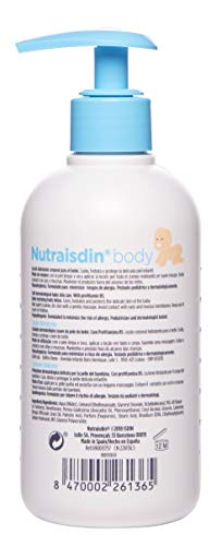 Nutraisdin 690017818 Body Loción Hidratante Bebé, Hidratación y Protección Dermatológica para la Piel del Bebé con Provitamina B5 1 Unidad 250 ml