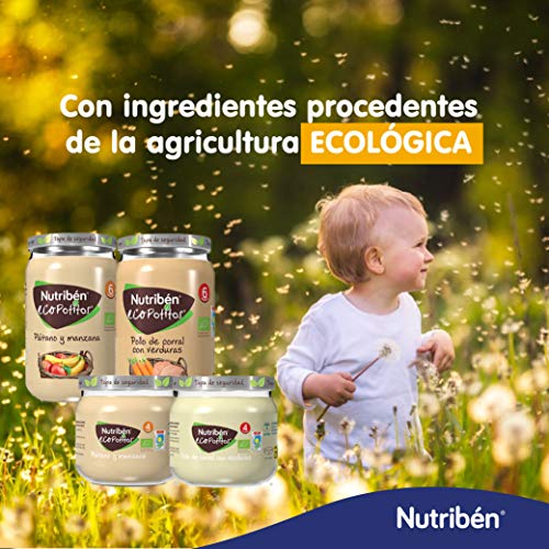 Nutribén EcoPotitos De Pollo De Corral con Arroz Desde Los 6 Meses Pack de 6 x 235gr.