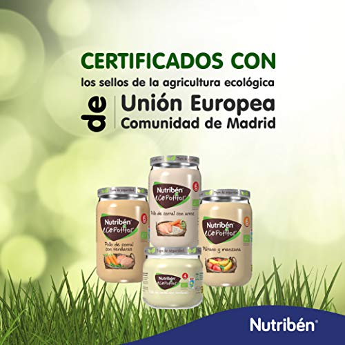 Nutribén EcoPotitos De Pollo De Corral con Arroz Desde Los 6 Meses Pack de 6 x 235gr.