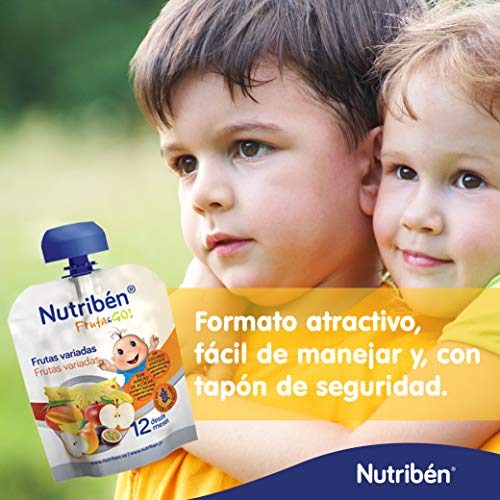 Nutribén Fruta And Go ! Plátano Fresa Yogurt Natural 1 Unidad 90 ml