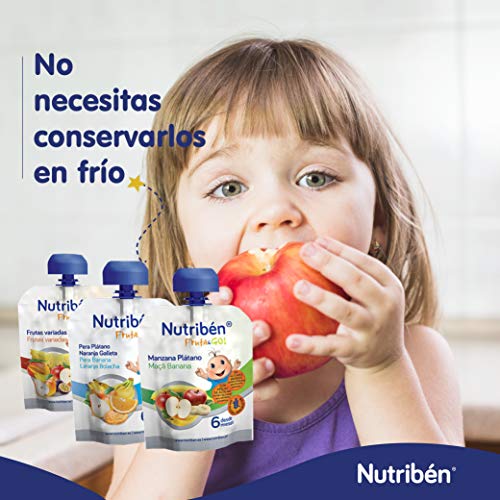 Nutribén Fruta And Go ! Plátano Fresa Yogurt Natural 1 Unidad 90 ml