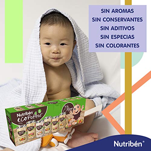 Nutribén Nutribén - Ecopotitos 6 Sabores, Caja Mix, 6 X 235 Gr. 6 Unidades 1410 ml