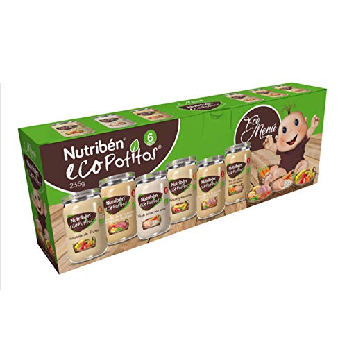 Nutribén Nutribén - Ecopotitos 6 Sabores, Caja Mix, 6 X 235 Gr. 6 Unidades 1410 ml