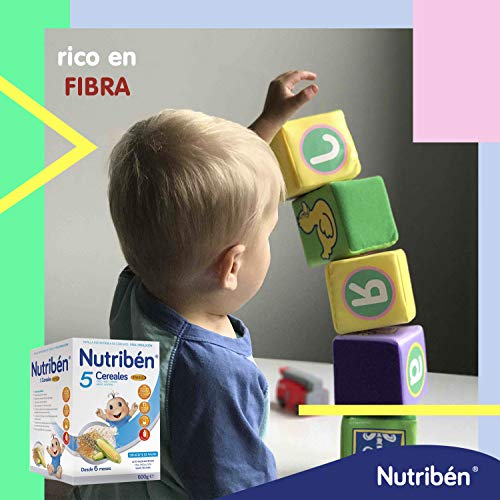 Nutribén Papilla 5 Cereales Fibra - 600 gr