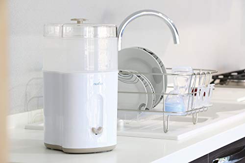 Nuvita 1082 – Esterilizador a vapor compacto – Esterilizador eléctrico de biberón – Caben hasta 5 biberones, tetinas y accesorios – Ecológico - Sin BPA – Marca Europea – Diseño italiano