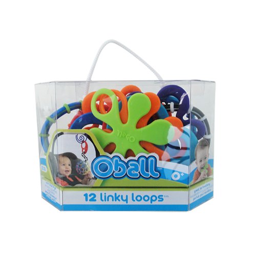 Oball - Juguete para morder 12 Linky Loops (KidsII 81506)