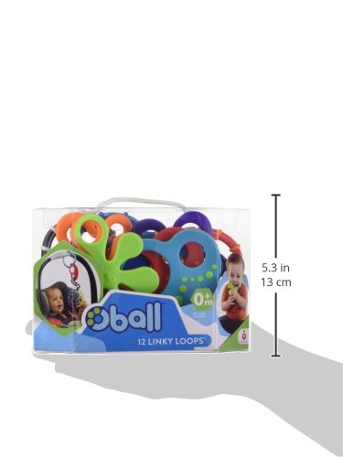 Oball - Juguete para morder 12 Linky Loops (KidsII 81506)