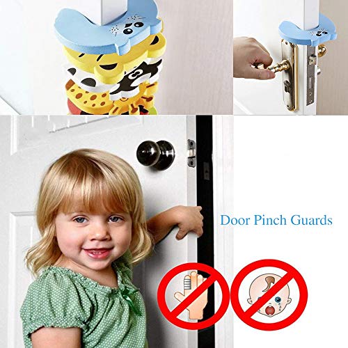 OFUN 30 Piezas Kit Seguridad Bebe, (10 Bebé de Seguridad Bloqueo, 10 Protector de Seguridad para Niños, 6 Protector Enchufes, 4 Protectores Puertas Bebe), Pegamento de Acrílico Más Fuerte