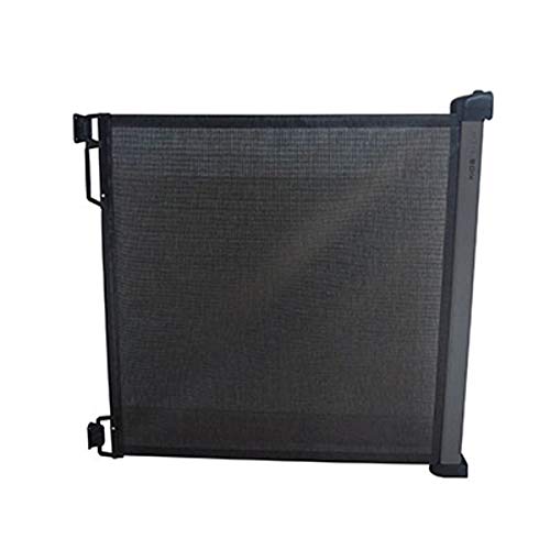 Olmitos 7815 Flexy Puerta de Seguridad Retráctil para Bebés +6 Meses, 13 x 9 x 91 cm, Gris (Black / Anthracite)