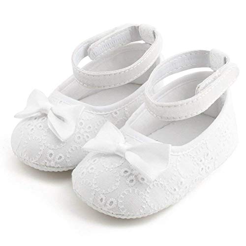 OOSAKU Zapatos para niñas pequeñas Zapatos de Bautismo para bautizos Zapatos Antideslizantes, Zapatos, 3-6 Meses