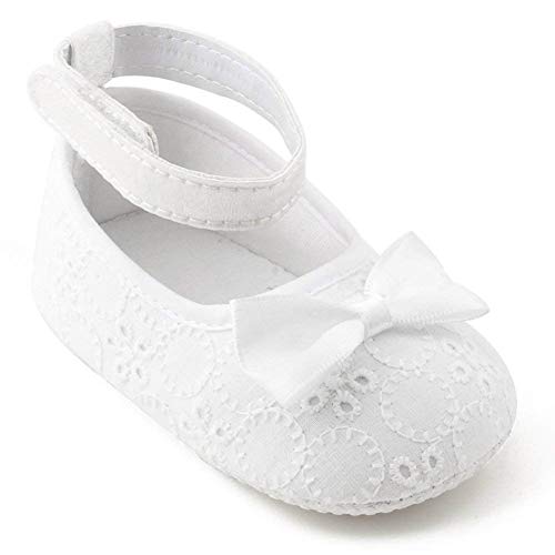 OOSAKU Zapatos para niñas pequeñas Zapatos de Bautismo para bautizos Zapatos Antideslizantes, Zapatos, 3-6 Meses