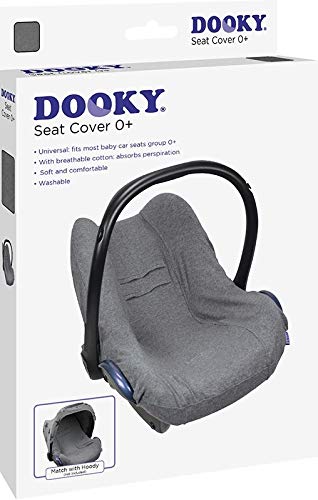 Original DOOKY BabyFit ** Funda universal para sistema de cinturón de 3 y 5 puntos ** Cochecito de bebé, silla de coche como, por ejemplo, para Maxi-Cosi, Cybex, etc. gris Gris oscuro