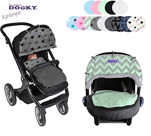 Original DOOKY ** Style UV+ 40 ** Parasol / Protección solar universal para cochecitos, capazos y sillas de paseo