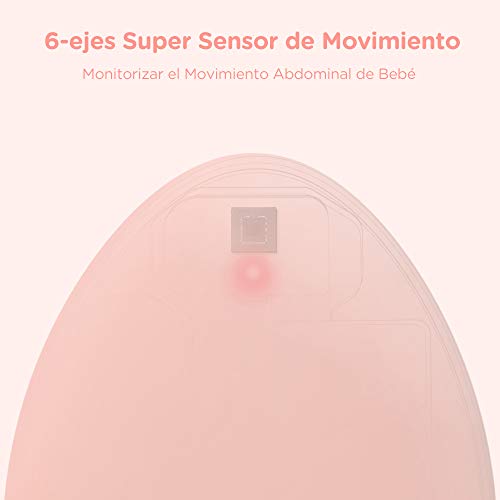 Ortiz Monitor de Respiración en Tiempo Real y sin Contacto para Bebé,6 Ejes Sensor de Movimiento con Alarma Preciosa y Vibracción, Datos Guardados Automáticos (Para Bebé Recién Nacido)