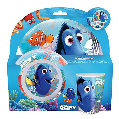 P: os 25320 Disney Pixar findet Dorie – Set de Desayuno (Plato, Cuenco y Taza, 3 Piezas