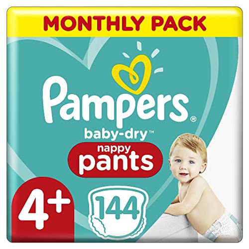 Pampers Active Baby-Dry 81687760 pañal desechable Niño/niña 4+ 144 pieza(s) - Pañales desechables (Niño/niña, 4+, Pant diaper, Multicolor, 12 h, 4,09 kg)