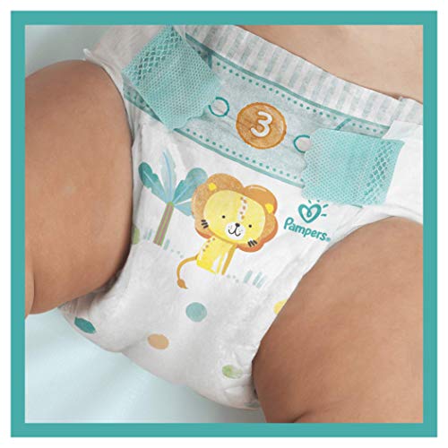 Pampers Baby Dry - Pañales para bebés, Talla 3 (6-10 kg), 198 unidades