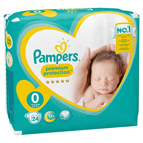 Pampers - New Baby Micro Pañales, talla 0 (1 - 2.5 kg), Pack de 2 (x 48 pañales)