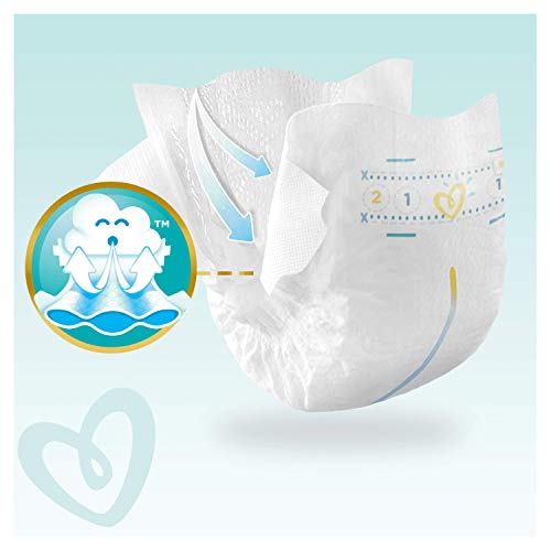 Pampers Premium Protection 81689089 pañal desechable Niño/niña 1 96 pieza(s) - Pañales desechables (Niño/niña, Tape diaper, 2 kg, 5 kg, Multicolor, Velcro)