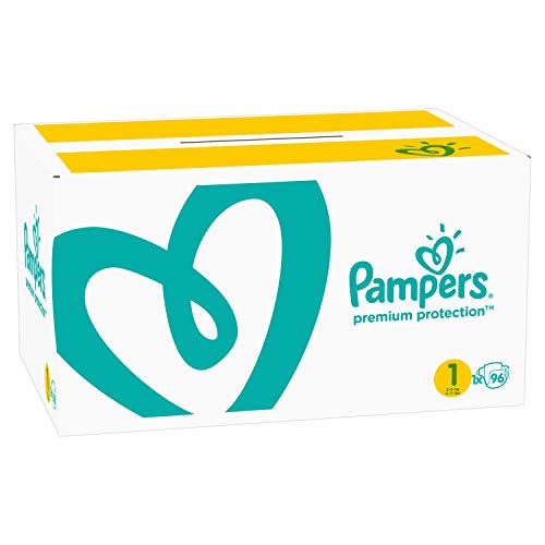 Pampers Premium Protection 81689089 pañal desechable Niño/niña 1 96 pieza(s) - Pañales desechables (Niño/niña, Tape diaper, 2 kg, 5 kg, Multicolor, Velcro)