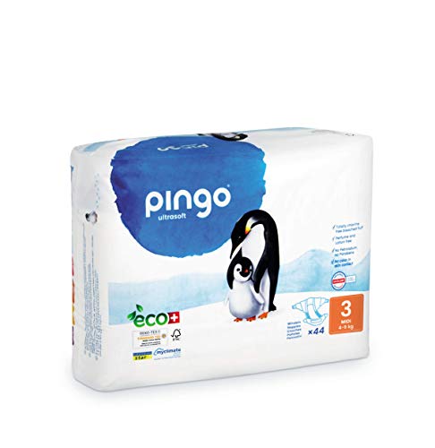 Pañales ecológicos pingo talla 3 midi (4-9 kg) 0130-03 - caja de 2x44, Blanco