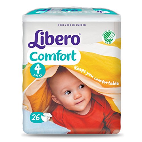 Pañales libre Comfort medida 4-Kg 7/14-208 piezas (8 paquetes de 26)