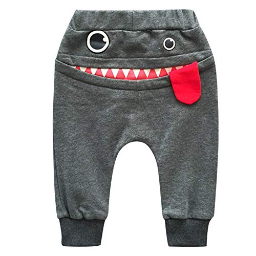 Pantalones Bebé Niños Niñas Chicas Dibujos Animados Tiburón Lengua Harem Pantalones