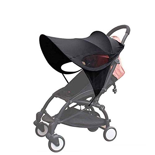 Parasol para cochecito, Sombrilla para cochecito, Toldo carrito bebe anti-UV, Universal y fácil de instalar