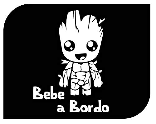 Pegatina Vinilo Bebe Groot a Bordo, Baby Groot on Board, Varios Tamaños