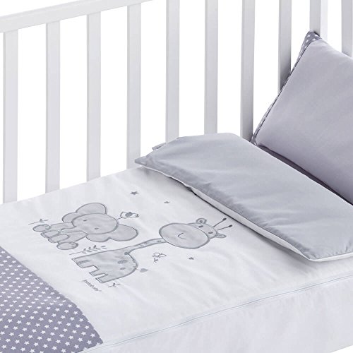 Pekebaby Saco Nórdico desenfundable cuna (60x120 cm) BUDDY gris