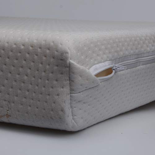 Pekitas - Colchón minicuna 50 x 80 cm,Funda Tejido AloeVera Ergonómico Transpirable Antiahogo con cremallera lavable, interior espuma blanca,Fabricado en España