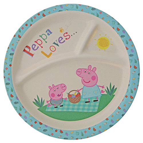 Peppa Pig A29656 - Vajilla de bambú