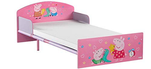 Peppa Pig Hello Home Cama Infantil, Madera, Rosa, 42.50x77.00x143.00 cm