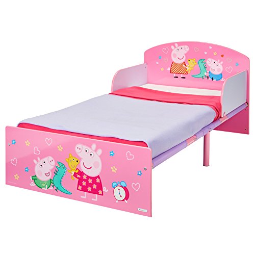 Peppa Pig Hello Home Cama Infantil, Madera, Rosa, 42.50x77.00x143.00 cm