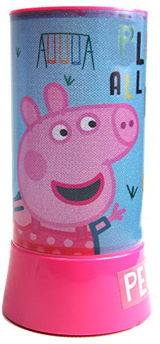 PEPPA PIG Lampara led proyector cilindrico Hogar Unisex Infantil, Multicolor (Multicolor)