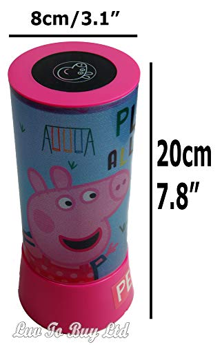 PEPPA PIG Lampara led proyector cilindrico Hogar Unisex Infantil, Multicolor (Multicolor)