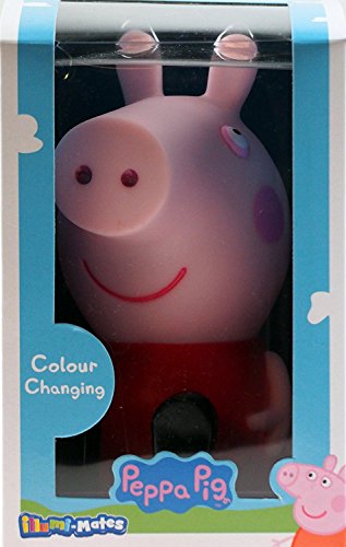 Peppa Pig - Luz LED de color, ideal para la noche, para dormitorio de niños, cuarto del bebé, vestuario