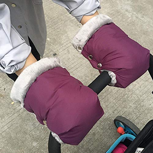 per Manoplas para Carrito Bebés Universales Invierno Fundas de Protector para Manillares de Silla de Paseo Infantiles Guantes Térmicos Invierno Impermeable