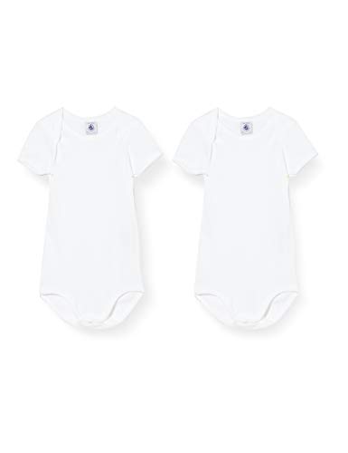 Petit Bateau 5371100 Body, Blanco (Variante 1 Zga), 0-3 Meses (Talla del Fabricante: 3 Meses) para Bebés