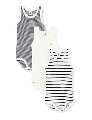 Petit Bateau 5372900 Body, Multicolor (Variante 1 Zga), 0-3 Meses (Talla del Fabricante: 3 Meses) para Bebés