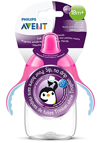 Philips Avent Magic - Taza antigoteo de 340 ml, color rosa